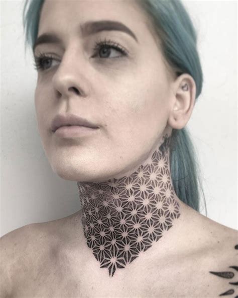 Ornamental Neck Tattoo Full Neck Tattoos Neck Tattoos Women Best