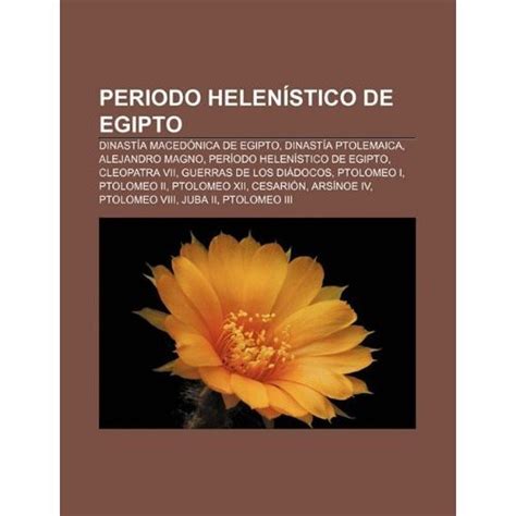 Libro Periodo Helen Stico De Egipto Dinast A Maced Nica De Egipto