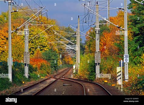 Overhead Railway Lines Germany Europe Hi Res Stock Photography And