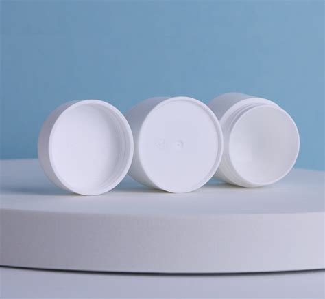 15g 30g 50g White Plastic Pp Double Wall Jar Round Plastic Cream Jar With Lid Buy Plastic Jars