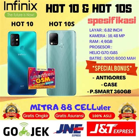 Infinix Hot 10 And Hot 10s Ram 6 128 And 4 64 Readyyy Garansi Resmi Infinix Indonesia Shopee