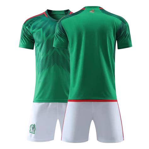 2223 Mexico Home Football Jerseys Shorts Socks Set New Season Shorts Socks Adult Sizes Outfits