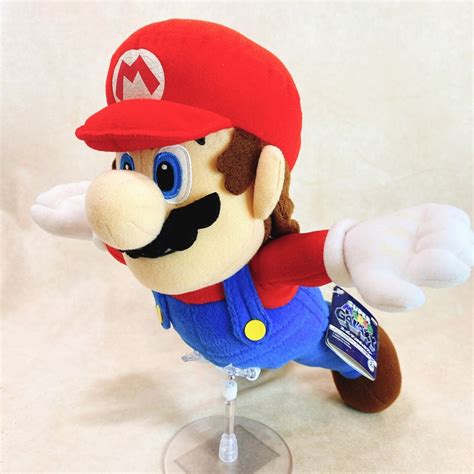 Rare 2008 Super Mario Galaxy Flying Mario Banpresto Nintendo 14 Plush