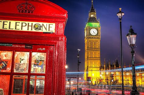 Hd Wallpaper Big Ben London England Road Night The City Excerpt