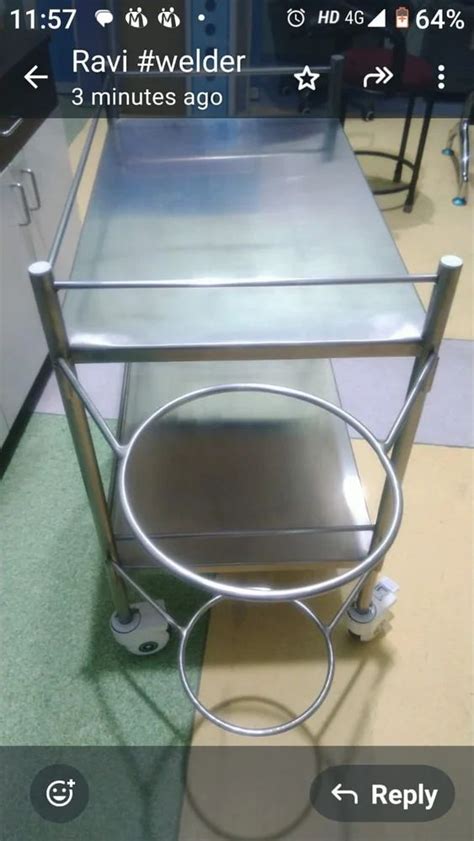 Stainless Steel Hospital Dressing Trolley At Rs 7499 Medical Dressing