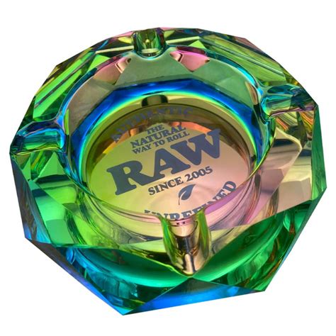 RAW Rainbow Glass Ashtray