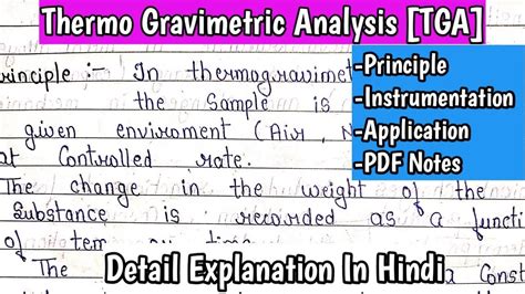 Thermo Gravimetric Analysis Tga Principle Tga Curve