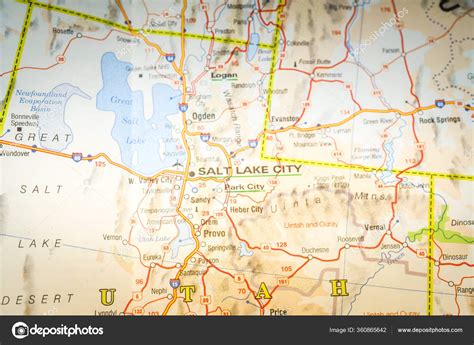 Utah State Map — Stock Photo © aallm #360865642