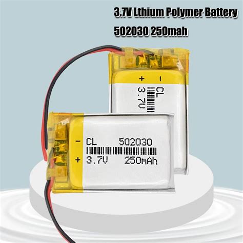 Lithium Ion Polymer 602530 Battery 37v 500mah 37v 250mah 502030 Lithium Aliexpress