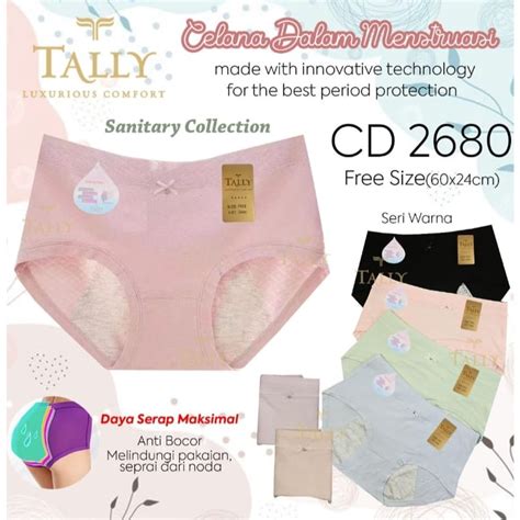 Jual Tally Cd Celana Dalam Menstruasi Free Size Fit To L