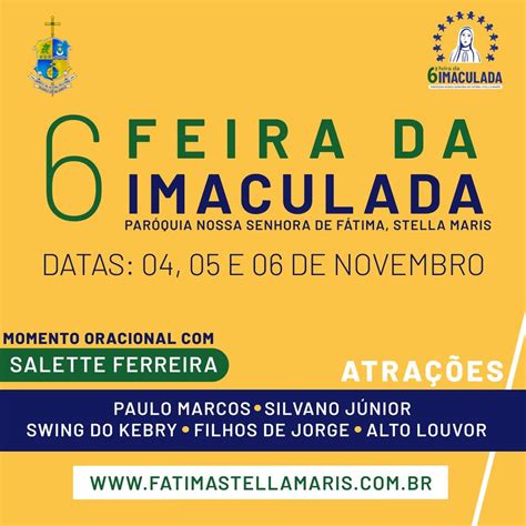 Paróquia Nossa Senhora de Fátima realiza a 6ª Feira da Imaculada nos