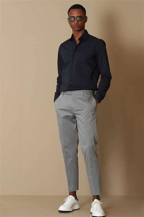 Mens Grey Pants Outfits How To Wear Grey Pants In 2024 Grey Dress