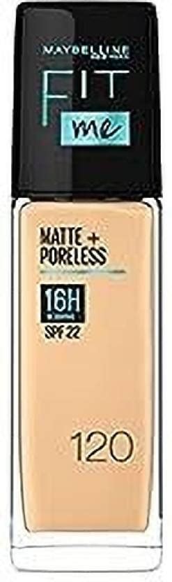 Maybelline New York Fit Me Matte Poreless Foundation 120 Classic Ivory 30 Ml X 1 Pack