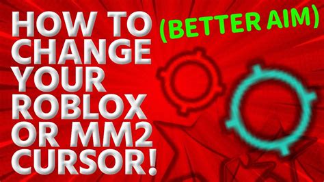 How to CHANGE your CURSOR in MM2/Roblox! || Custom Cursor - YouTube