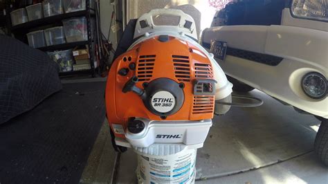 Stihl BR 350 Backpack Blower Review YouTube