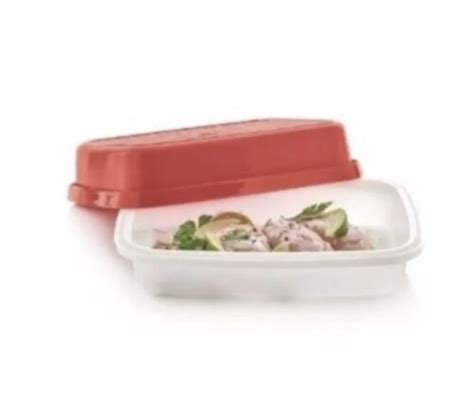 Tupperware Season Serve Jr Junior Marinade Container Keeper Red New