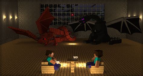 Minecraft Herobrine Vs Enderdragon