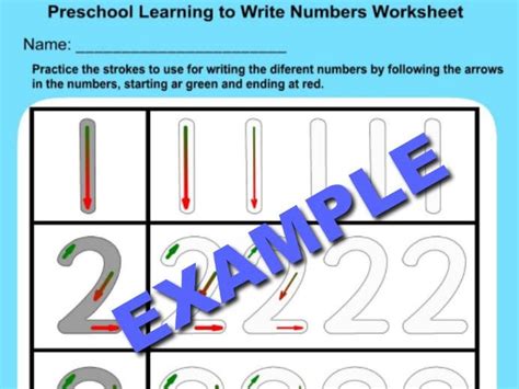 Preschool Learning To Write Numbers 0 9 Worksheets Teaching Resources