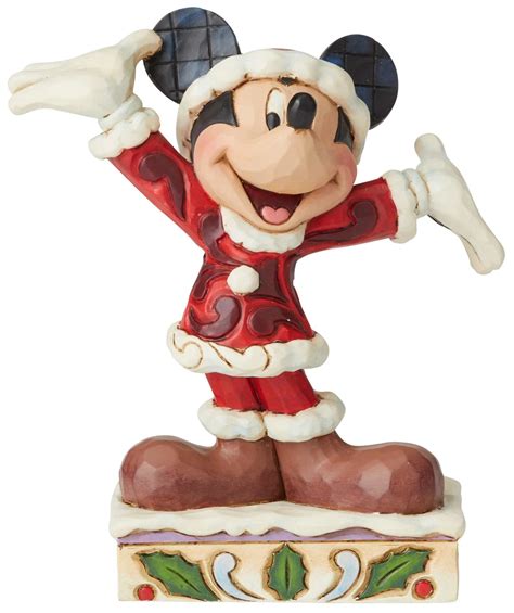 Jim Shore Disney Mickey Christmas Personality Pose Mouse