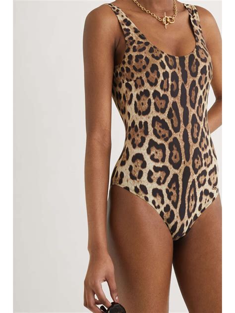 Leopard Print Leopard Print Swimsuit Dolce Gabbana Net A Porter