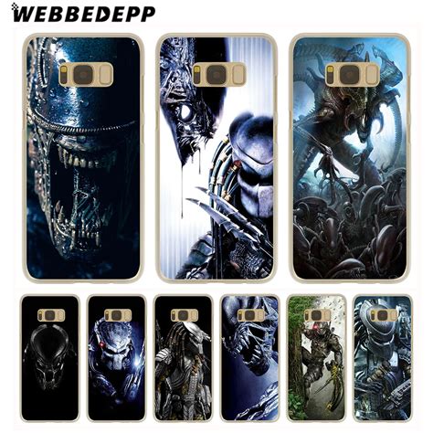 Webbedepp Alien Vs Predator Hard Transparent Phone Case For Galaxy S