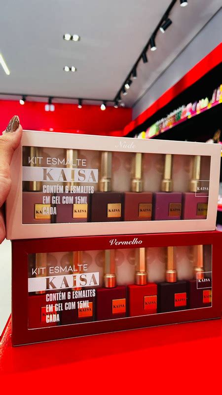 Kit Vermelho Kit Nude Kaisa I Love Nails A Maior Loja Nails Do Brasil