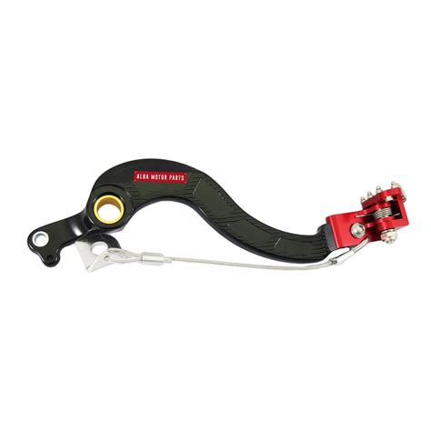 Pedale Freno In Ergal Corpo Nero E Puntale Rosso Honda CRF 250 450