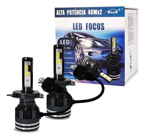 Kit Led Focus H4 Duplo Csp 6000k 12 000 Lúmens Lampada