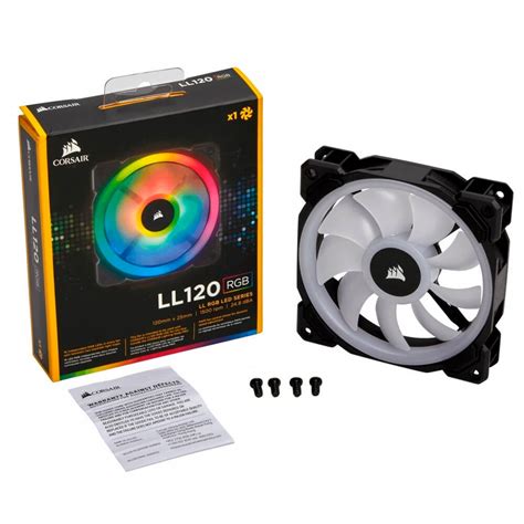 Ventilador Para Gabinete 120mm Con Luz Led RGB Corsair LL120 CO