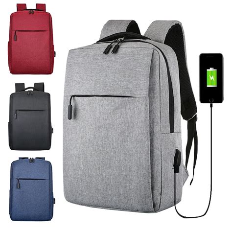 Novaa Bags 16 Slim Casual Waterproof Laptop Backpack With Usb Charging