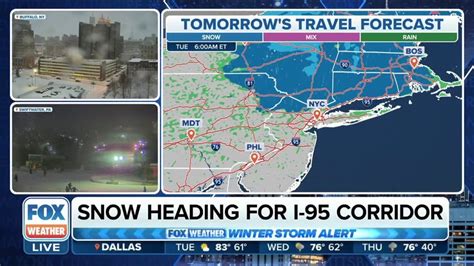 Snow Falls In Nyc Storm Targets I 95 Corridor In Northeast Latest Weather Clips Fox Weather