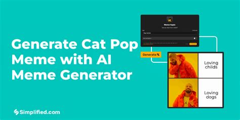 Create Hilarious Cat Pop Memes in Minutes with AI Meme Generator