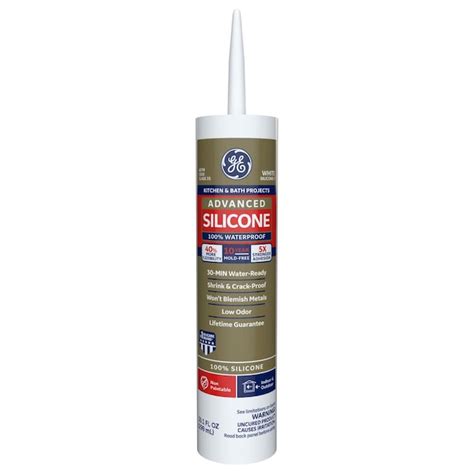 GE Advanced Silicone 2 10.1-oz White Silicone Caulk in the Caulk department at Lowes.com