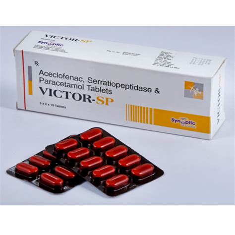 Aceclofenac Serratiopeptidase And Paracetamol Tablets Packaging Type