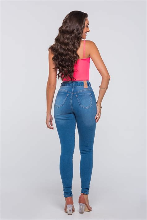 Cal A Jeans Skinny Hot Pants Empina Bumbum Gera O Moderna