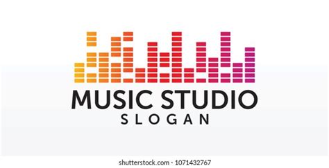 Sound Studio Logo Concept Musical Service Stock Vector Royalty Free