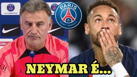 OLHA O QUE GAULTIER TÉCNICO DO PSG FALOU DE NEYMAR YouTube