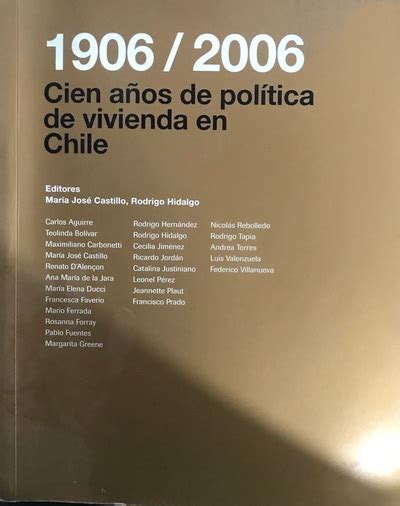 Ecolectura 1906 2006 Cien años de política de vivienda en Chile