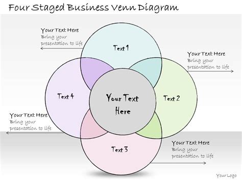 0314 Business Ppt Diagram Four Staged Business Venn Diagram Powerpoint