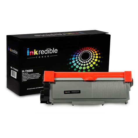 Brother Tn660 Compatible Black Toner Cartridge High Yield Inkredible