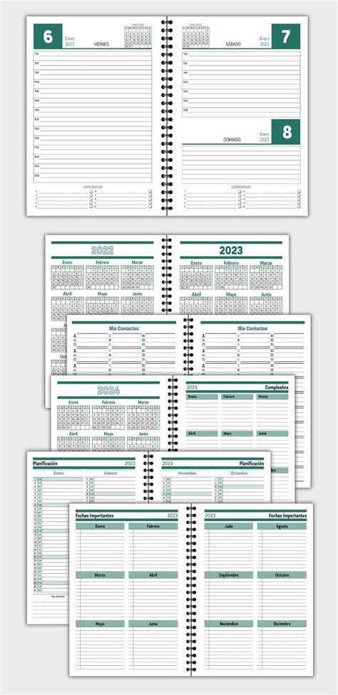 Agenda Diaria Para 2023 En Archivo De Plantilla Modelo Atd13 Agendas Agenda Diaria