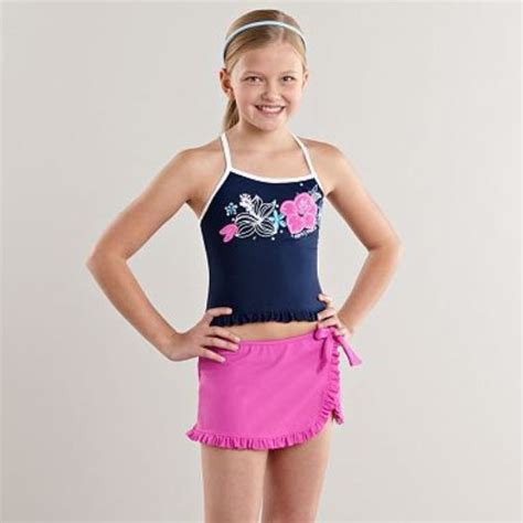 Zeroxposur Floral 4 Pc Tankini Set Size 10 Nwt Girls Tankini