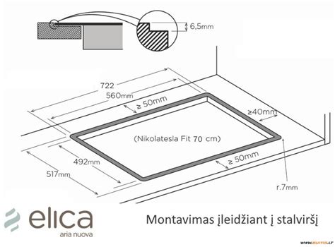 Elica Nikolatesla Fit Bl A Gartraukis Su Indukcine Kaitlente Buitis Lt