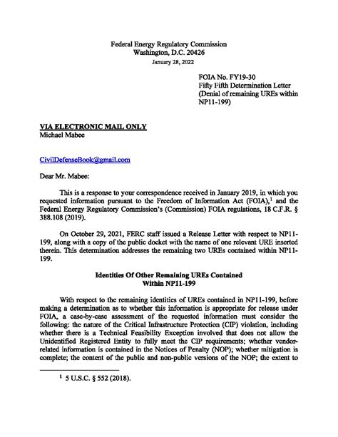 Fifty Fifth Determination Letter Np Foia R Pdf