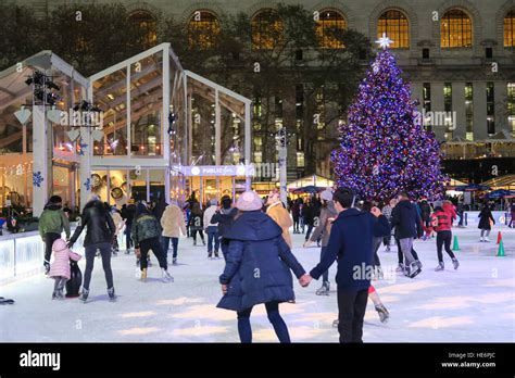 The Skating Rink At The Bank Of America Winter Village At Bryant Park