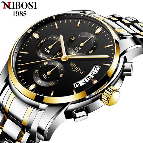 NIBOSI Men Watch Quartz Mens Watches Top Brand Luxury Business