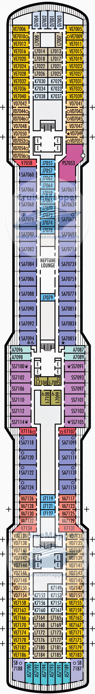 ms Nieuw Statendam deck 7 plan | CruiseMapper