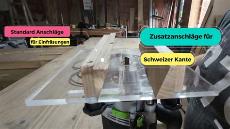 So einfach funktioniert der Eigenbau Anschlag zum fräsen der Schweizer