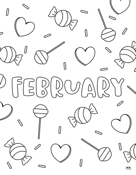 February Coloring Pages Free Pages Printabulls