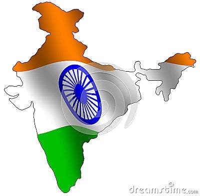 Map Of India Stock Vector Illustration Of Nation Indian